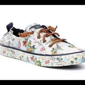 NEW! Sperry Crest Ebb Map Sneakers